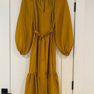 Banana Republic Stunning Yellow Silk Dress